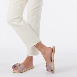 Manebí Suede Bow Flat Sandals NWOB